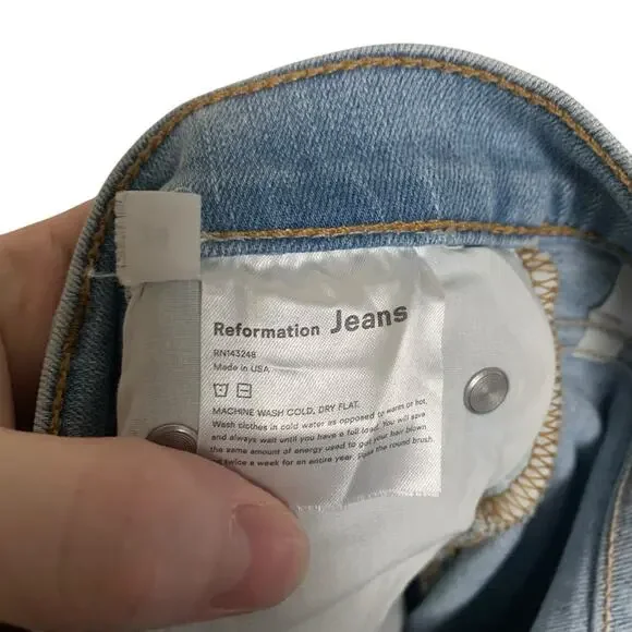 Reformation High And Skinny Jeans Womens Size 26 - Picture 8 of 11